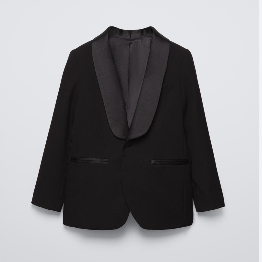 Zara Boy’s Boys' tuxedo  Black Blazer